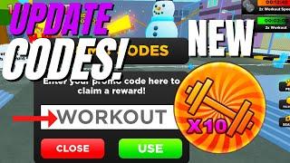 *NEW* UPDATE! WORKOUT SPEED* CODES* ️10X GIFT️Strongman Simulator ROBLOX