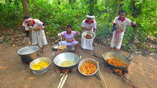 Mutton Biryani Cooking for village people | Layer Mutton Biryani recipe | villfood Kitchen