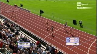 400m hurdles women Final - Heat 1 European Team Championship Stockholm 2011