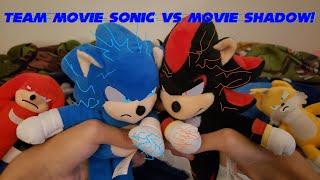 Sonic Plush: Team Movie Sonic Vs Movie Shadow!