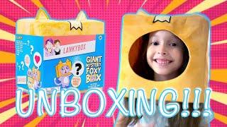 Lankybox Giant Mystery Foxy Box Unboxing with Brianna!