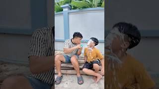 Baby CRIES When Dad Drinks All the Milk! #couple#martialarts #familyfun #funnybaby#babyreaction