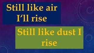 Still I Rise - Motivational Poem about overcoming adversity