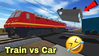 Train vs Car Accident | Indian Train Crossing 3D | Railroad Crossing 3D Pro | Train vs Car Crash