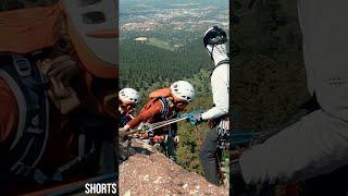 Preview to: Pass a Knot; Lowering System When Lowing a Climber More than a Rope Length #shorts