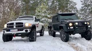 OFFROAD GELENDEWAGEN 6X6 VS DODGE RAM 2500, гелик 6х6 что он может на бездорожье.