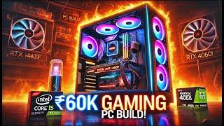 60,000-/RS  PC Build  With RTX 4060 GPU! Best For Gaming & Editing #gamingpc #pcbuild #budgetbuild