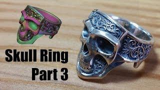 Zbrush - Making Jewelry - Silver Skull Ring - Part 3