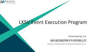 WECON 5V Training Video: 8 Event Execution Program