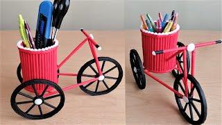 Paper Cycle Pen Stand - Paper crafts