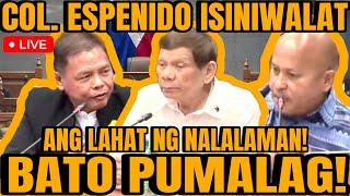 COL. ESPENIDO ISINIWALAT ANG LAHAT NG NALALAMAN, SEN. DELA ROSA SINUPALPAL SI COLONEL!