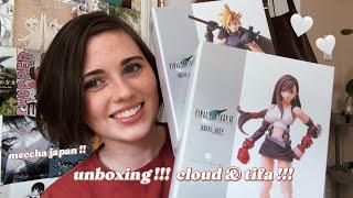 Look !!! Look at them (FFVII Bring Arts figures unboxing) cloud & tifa !!!