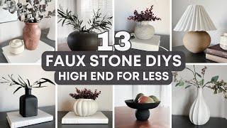 13 Faux Stone DIYs | High End Look for Less | Aesthetic & Affordable Home Decor