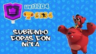 Brawl stars subiendo a 6500 copas con nita