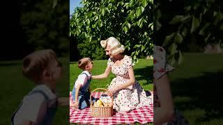 1950s Summer Picnic Vibes | Retro Family Moments in the Park 