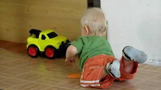 Simon Paul van Houten and his new toy car