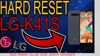 Lg K41S Fatotory Reset