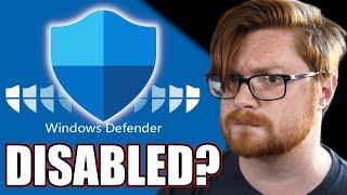 Can you DISABLE Windows Defender Antivirus?