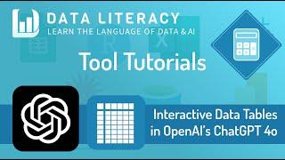 ChatGPT 4o: Exploring the New Interactive Data Table Functionality