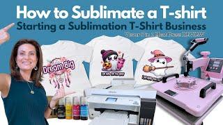 Starting a Sublimation Business: Sublimation T-Shirts for Beginners 🪷 Vevor Heat Press 5 in 1 Review