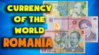 Currency of the world - Romania. Romanian leu. Romanian banknotes and romanian coins