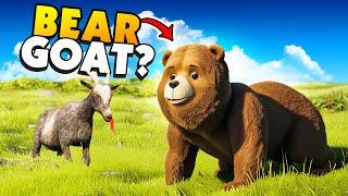 GOAT Transforms into WEIRD TEDDY BEAR Monster! - Goat Sim Remastered