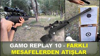 GAMO REPLAY 10 - Farklı Mesafelerden Atışlar (40m -30m -20m) Havalı Tüfek Atışı | Gamo Havalı Tüfek