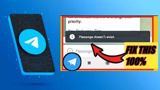 How To Fix Message Doesn't Exist telegram problem 2025