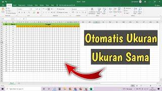 How to Set Column And Row Size to Equal Spacing In Excel