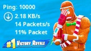 fortnite with 10000 PING