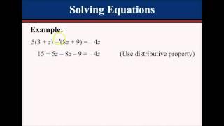 Inter Alg Linear Eq in One Variable