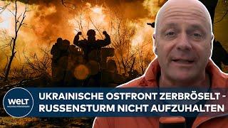 PUTINS KRIEG: Dramatische Lage - Russen treiben mühelos Keile in ukrainische Verteidigungslinien