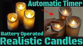 MOST REALISTIC LED Candles w/ Automatic ON/OFF Timer