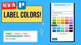 NEW in Trello: More colors added to Trello labels!