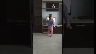 Girl slaps TV back to life