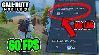 ¿CÓMO ELIMINAR EL LAG EN COD MOBILE? JUEGA  A 60 FPS FLUIDOS EN CELULAR GAMA BAJA  |  SÚPER FÁCIL ⭐