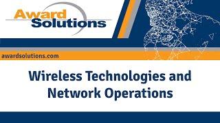 Wireless Technologies and Network Operations | 5G Training Course | Award Solutions