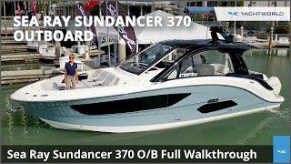 Sea Ray 370 Sundancer Outboard Debut Full Walkthrough Video Review