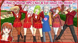 How to Change NPC's hair like Anime  | Easy Tutorial | Sakura School Simulator