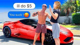Lowballing FB Marketplace but arriving in a Lamborghini