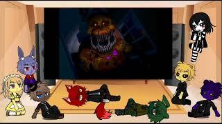 Реакция фнаф на Сумочкина "Обзор Five nights at Freddy's 4"