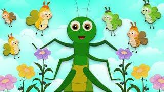 В траве сидел кузнечик | V trave sidel kuznechik | A grasshopper sat on the grass | Kids Tv Russia