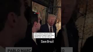 Pablo Marçal divulga vídeo com Donald Trump e pede para americano "salvar o Brasil" #Shorts