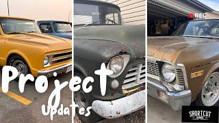 Project Updates!  What’s coming Up!!  Acadian (Nova) C10 ‘56 Chevy!  So much coming up!  Let’s Gooo!