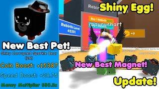 Update! Got New Best Pet! Corrupted Sparkle Bear! New Best Rebirth Magnet! - Magnet Simulator