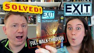 Solved! Exit the Game: The Pharaoh's Tomb - full walkthrough with Dr Gareth and Laura