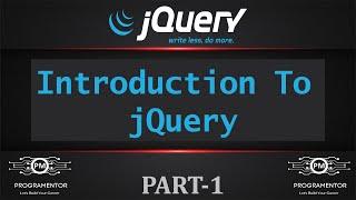 01 | Introduction To jQuery | jQuery Tutorials | jQuery Latest Tutorials | Learn jQuery (Hindi/Urdu)