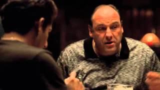 Tony and cousin T.Blundetto joking with Christopher - The Sopranos HD