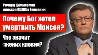 Почему Бог хотел умертвить Моисея? Что значит "жених крови"? Ричард Циммерман / Проповеди христиан