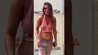 Nia Sharma At #ankitalokhande & #vickyjain Holi party ️#niasharma #holiparty #viral #shorts